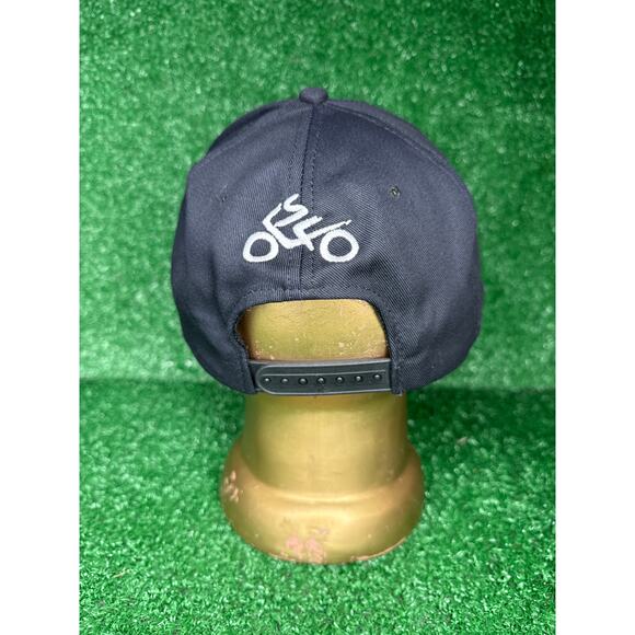 VTG BMW Motorcycles Hat Cap Black Adjustable OSFA Snap Back 90s - Picture 3 of 6